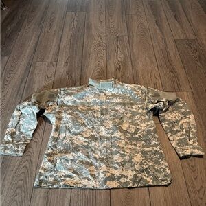US Army Combat Uniform Jacket Mens XL Regular ACU Digital Camo Ripstop Military